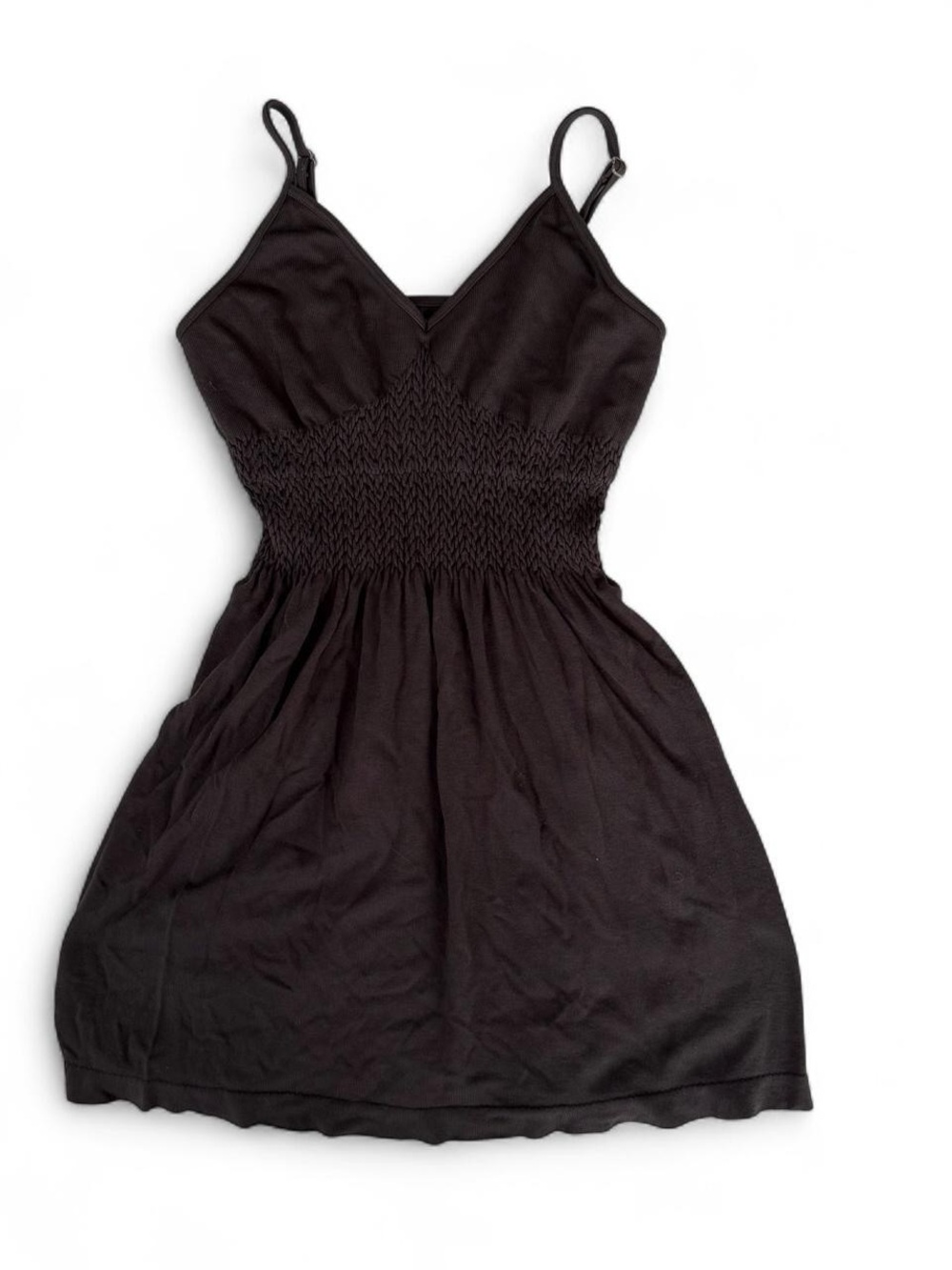 Y2K Dark Gray Babydoll Camisole Top Women’s Size S Shirred